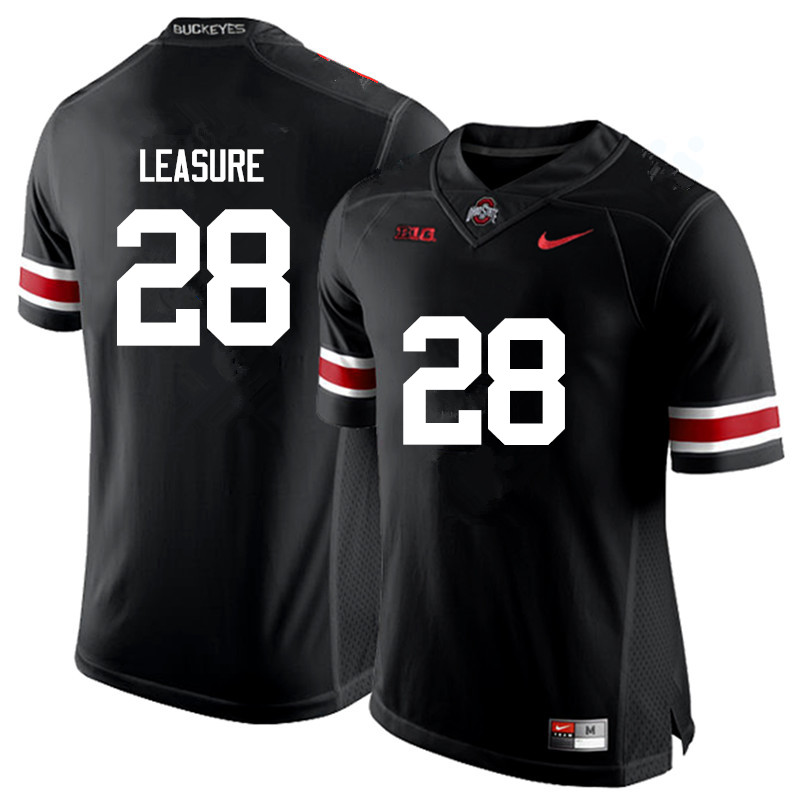 Ohio State Buckeyes #28 Jordan Leasure College Football Jerseys Game-Black